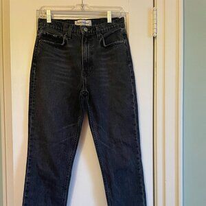 Reformation Julia High Cigarette Jean Washed Black